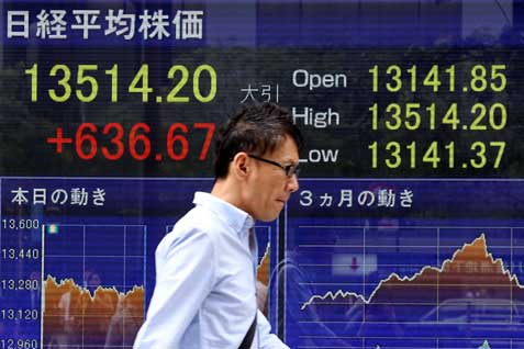Bursa Jepang, Indeks Nikkei 225 Kembali Ditutup Melemah