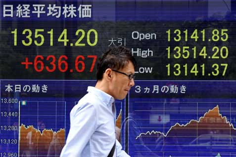  Bursa Jepang, Indeks Nikkei 225 Kembali Ditutup Melemah