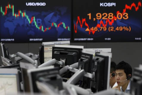  Indeks Kospi  Dibuka Menguat 0,76% ke 1.922,45