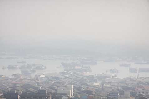 Kabut Asap Riau Mulai Selimuti Kota Kualatungkal
