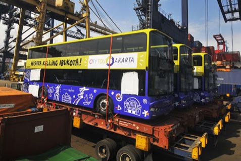  5 Unit Bus Tingkat Pariwisata Mobil Baru