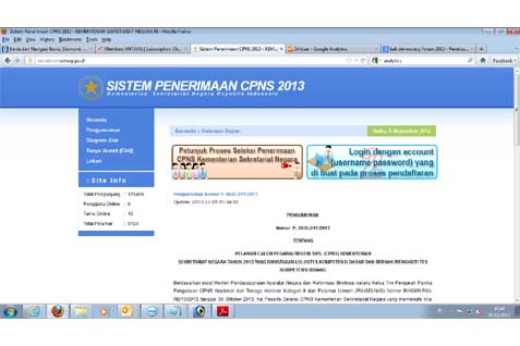  PENGUMUMAN KELULUSAN CPNS K2: Sekretariat Negara Hanya Terima 20 Orang