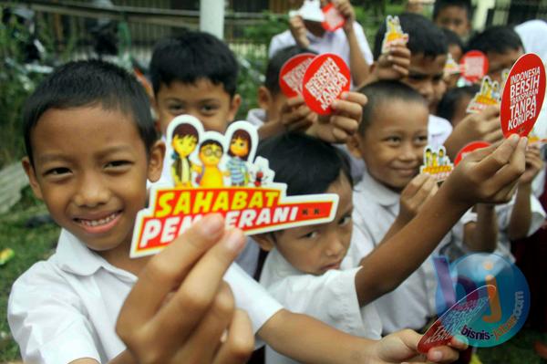  FOTO: Rayakan Ultah, SD Juara Luncurkan "Sahabat Pemberani KPK"
