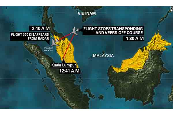  MISTERI HILANGNYA MH370: Terdengar Suara Ledakan Dari Arah Laut China Selatan