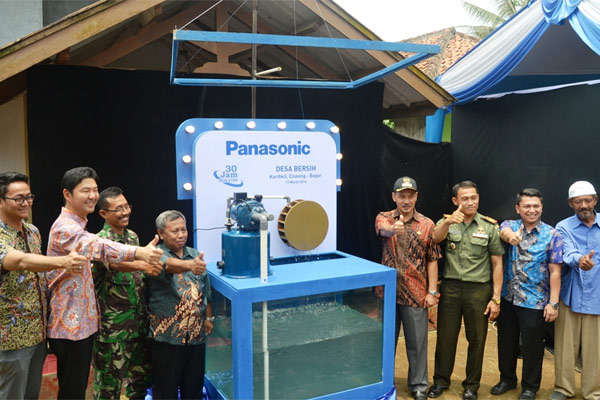  Panasonic Sediakan Akses Air Bersih di Desa Karihkil, Bogor
