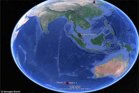  Hasil Pencarian Hari Kedua di Samudera Hindia, Tidak Ditemukan Puing MH370