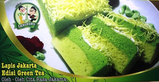  Legitnya Kue Lapis Green Tea, Oleh-Oleh Baru Khas Jakarta