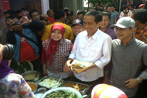  Sampai Ngawi, Capres Jokowi Pilih Sambal Tumpang