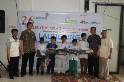  Lintasarta Gandeng PKPU Bantu Pendidikan Anak Yatim