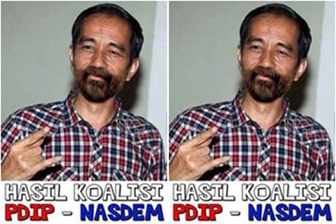  PDIP-Nasdem Resmi Koalisi, Muncul Parodi Jokowi-Surya Paloh di Media Sosial