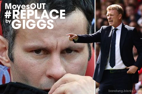  Moyes Resmi Dipecat, Giggs Jadi Pelatih Sementara