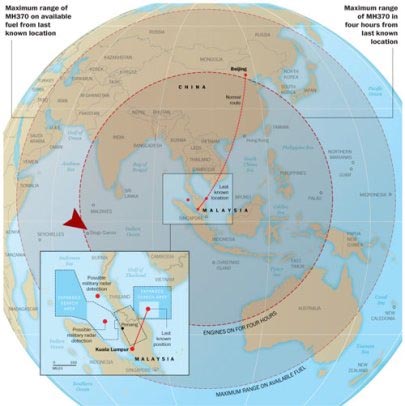  MISTERI MH370: Investigator Selidiki Kemungkinan Pesawat Mendarat Di Suatu Tempat