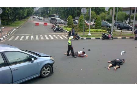  Lindungi Walikota, Petugas Linmas Jadi Korban Tabrak Lari