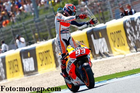  HASIL MOTOGP SPANYOL: Marquez Juara, Rossi Runner Up, Pedrosa-Lorenzo Finish 3-4