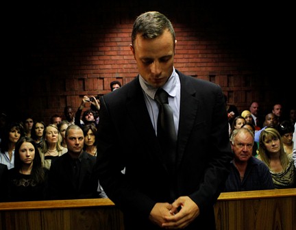 Oscar Pistorius di persidangan./Reuters