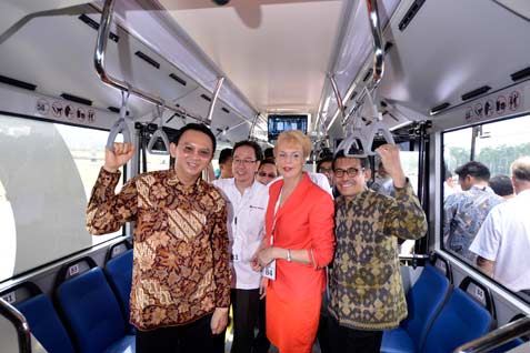  Coba Bus Gandeng Scania, Ahok Bilang Bantingannya Mantap