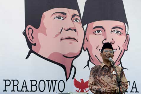  Mahfud Enggan Merinci Dana Kampanye Prabowo-Hatta