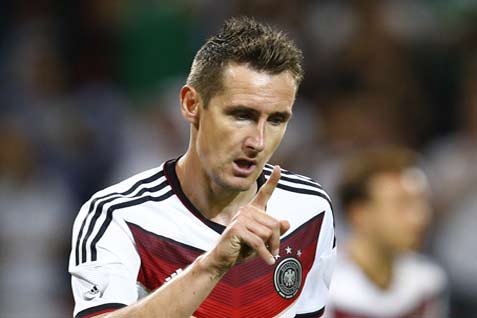  LAGA PERSAHABATAN PIALA DUNIA, Klose Cetak Gol Terbanyak Sepanjang Masa Timnas Jerman