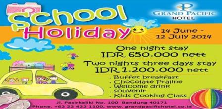  Dapatkan Harga Khusus Selama Libur Sekolah Dari Grand Pacific Hotel Bandung