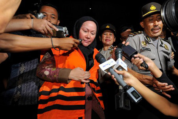  RATU ATUT DITANGKAP, Realisasi Anggaran Banten Rendah