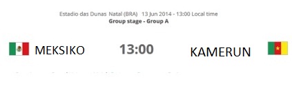  PIALA DUNIA 2014: Meksiko vs Kamerun, Menanti Tuah Eto\'o, (13/6)