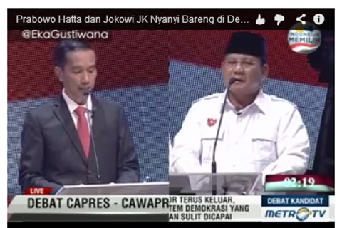  Prabowo dan Jokowi Kompak Nyanyi Bareng Beredar di Youtube