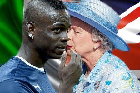  Duh, Balotelli Minta Ciuman Ratu Inggris Jika Timnya Kalahkan Kosta Rika