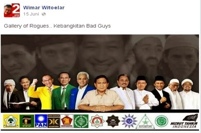  Akun Baru Wimar Witoelar Berkicau Soal Gallery of Rogues (Galeri Bajingan)