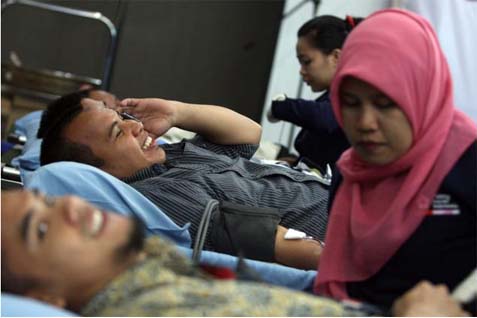  JOKOWI Ultah, Barisan Relawan Lampung Gelar Donor Darah