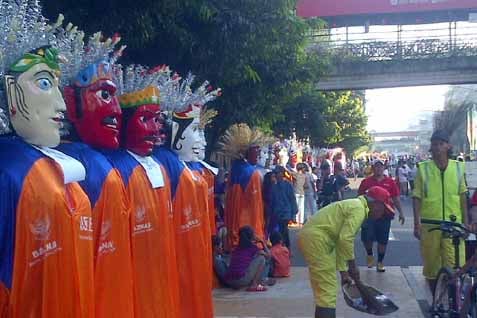  HUT JAKARTA Hasilkan 24 Ton Sampah