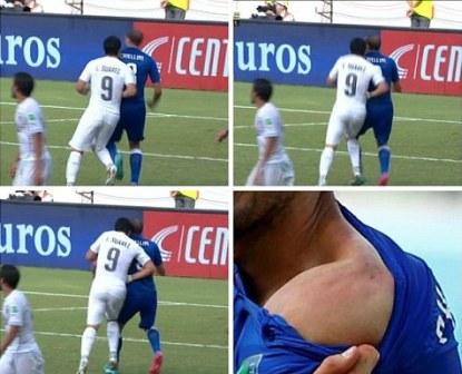  Ketua FA Uruguay: Foto Giorgio Chilellini Digigit Suarez Hasil Photoshop