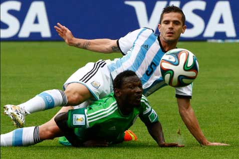  Piala Dunia 2014: Foto-Foto Menarik Dari Laga Argentina vs Nigeria