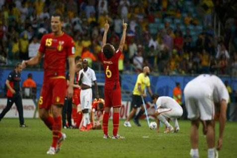  PIALA DUNIA 2014: Singkirkan AS 2-1, Belgia Jumpa Argentina Di Perempat Final