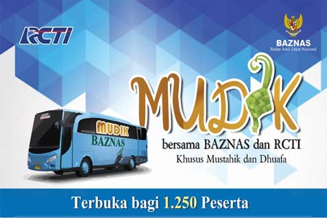  MUDIK GRATIS LEBARAN: Baznas Buka Pendaftaran 1.250 Peserta, Ini 25 Titik Tujuannya