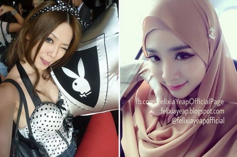  Ini Dia Foto Felixia Yeap, Mantan Model Playboy Yang Masuk Islam