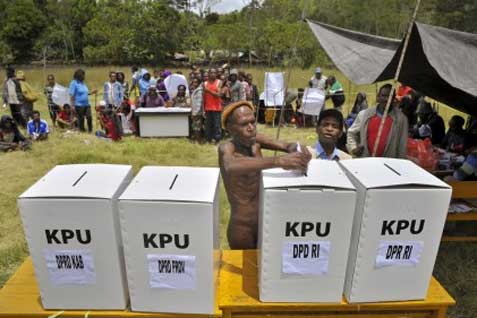  PILPRES 2014: 7 Distrik di Yahukimo Baru Mencoblos Hari Ini