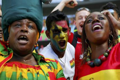  PIALA DUNIA 2014: 200 Pendukung Ghana Minta Suaka Di Brasil
