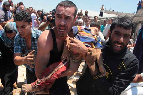 KRISIS GAZA: Israel Desak 100.000 Warga Palestina Mengungsi