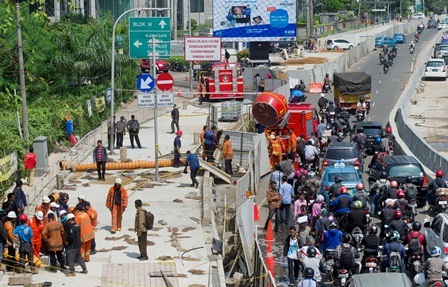  PIPA GAS BOCOR: PGN Fokus Perbaiki Kebocoran di Jalan Sudirman