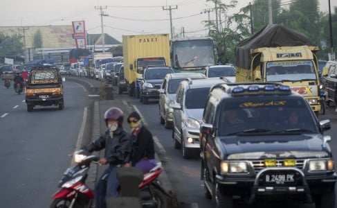  186.800 Kendaraan Pemudik Melintas di Pantura Cirebon