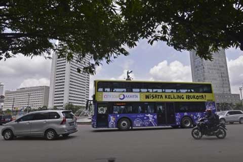  LIBUR LEBARAN: Bus Wisata Jadi Pilihan Warga Ibu Kota