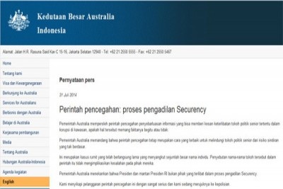  Wikileaks Sebut SBY & Megawati Terlibat Korupsi Securency, Ini Jawaban Australia