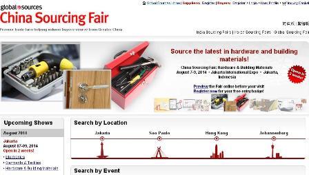  China Sourching Fair Diselenggarakan Perdana Besok