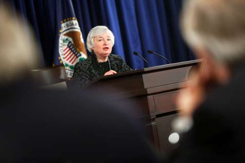  EKONOMI AS: Yellen Isyaratkan The Fed Masih Longgarkan Kebijakan Moneter