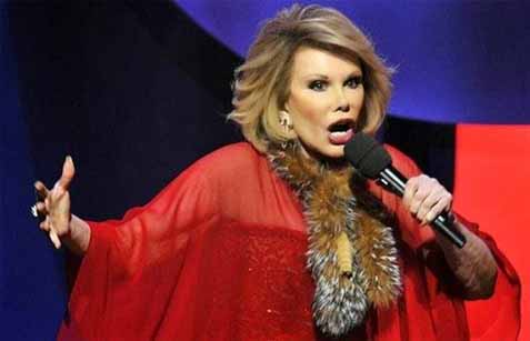  Terkena Serangan Jantung, Komedian Joan Rivers Meninggal Dunia