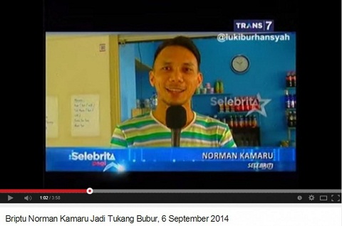  Norman Kamaru Banting Setir Jualan Bubur