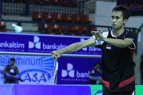  INDONESIA MASTERS 2014: Pebulu Tangkis Malaysia Hentikan Langkah Hayom Rumbaka