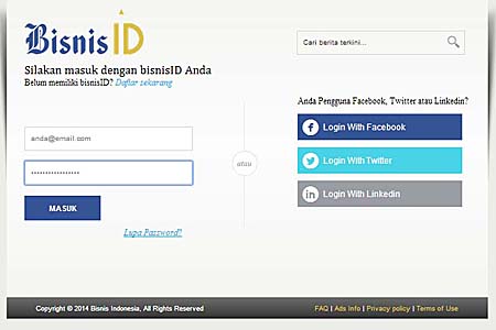  ePaper Bisnis Indonesia Sediakan Fitur Berlangganan via Kartu Kredit di BIGstore