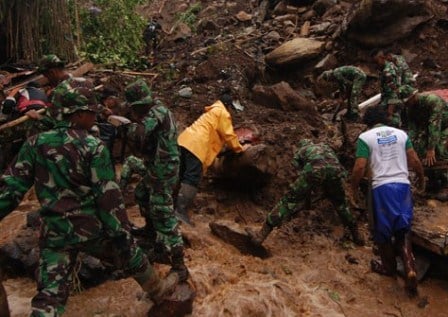 Ilustrasi: Bencana tanah longsor di Tomohon, Manado/Antara