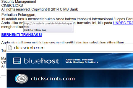  Awas, Akun CIMB Clicks Di-phishing oleh Clikckscimb.com!